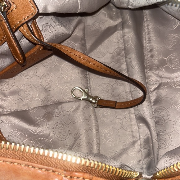 Michael Kors brown leather satchel crossbody bag - Picture 10 of 12